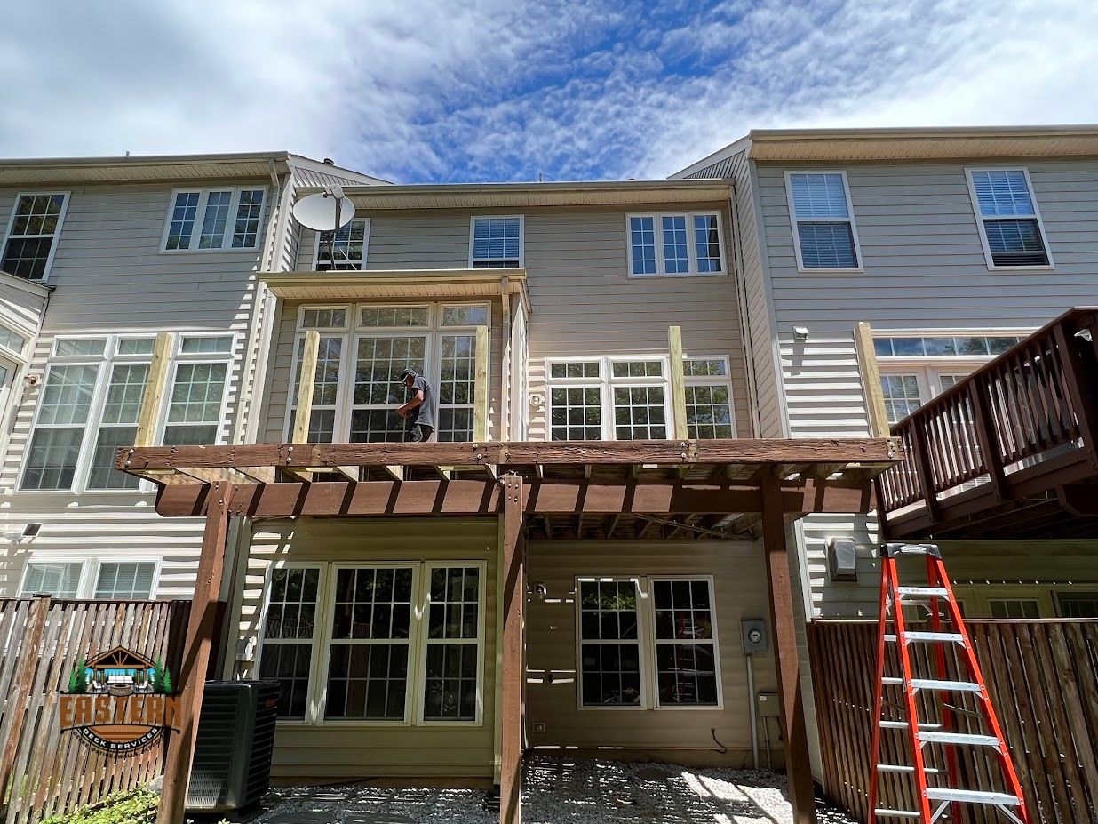 Changing wood deck to composite boards in Leesburg, VA