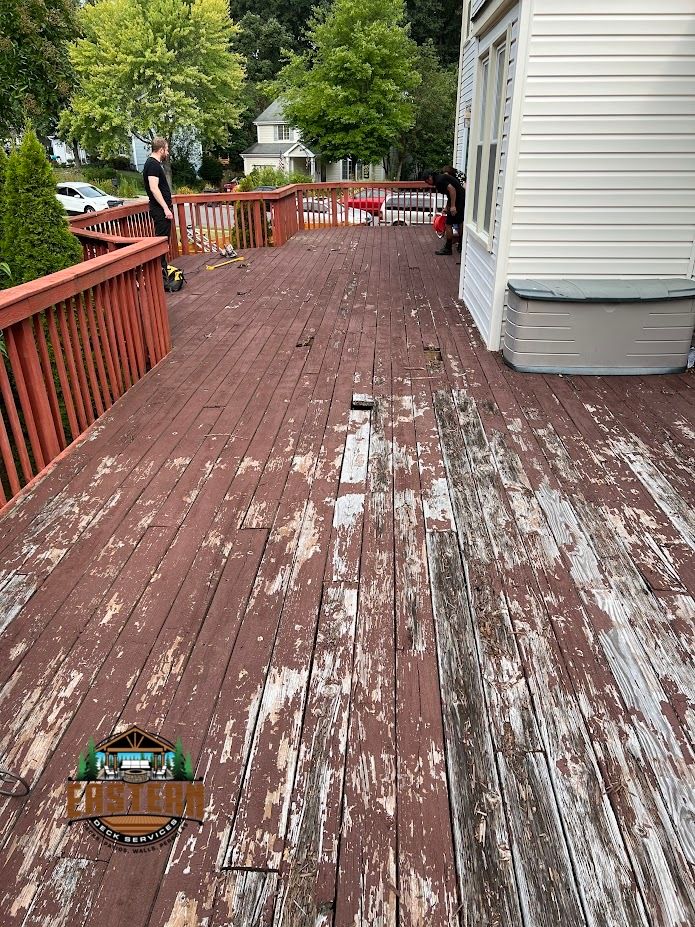 Refacing a wood deck in Reston, VA