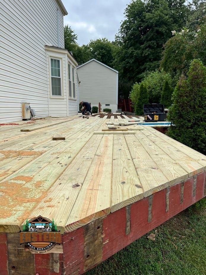 Repairing wood deck in Reston, VA