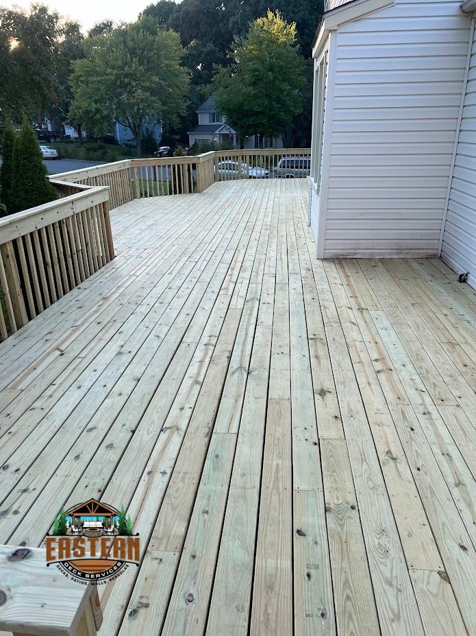 Wood deck repair project in Reston, VA