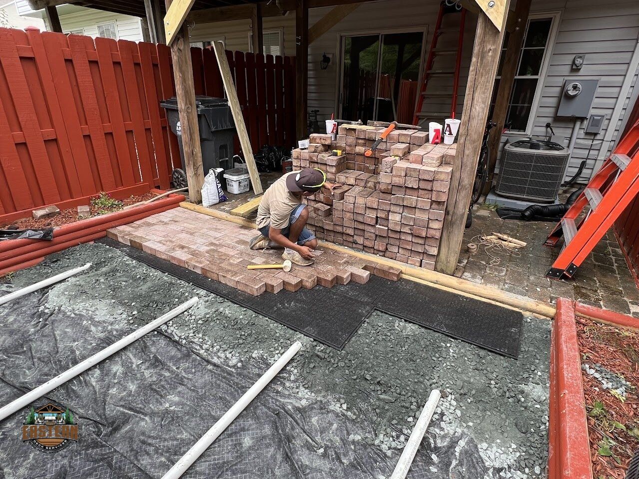 Basic paver patio project in Oakton, VA