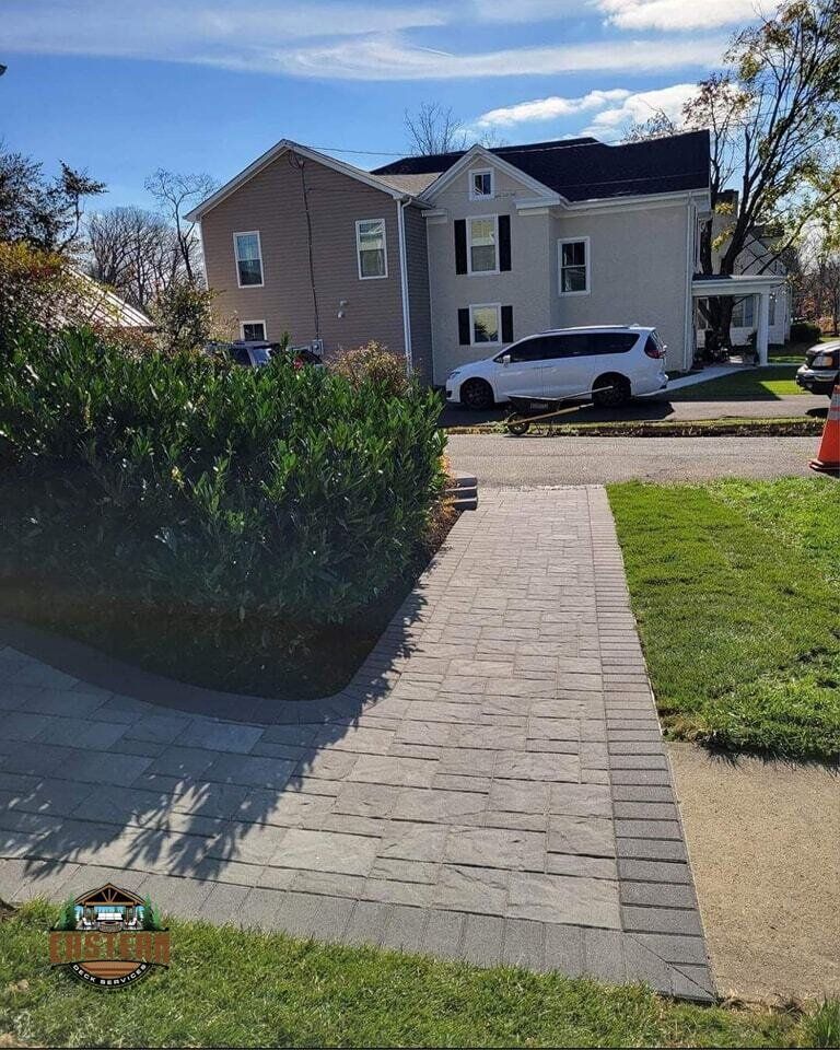 Second paver walkway with landing in Reston, VA